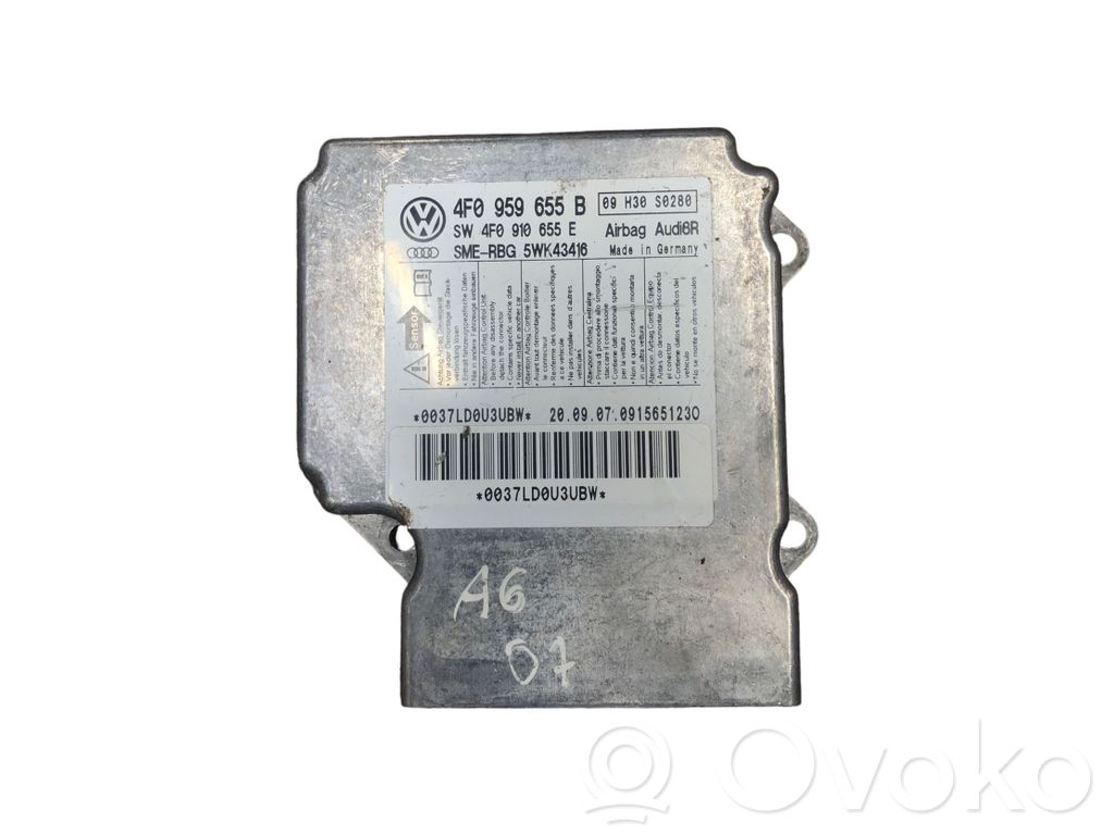Audi A6 S6 C6 4F Airbag control unit/module 