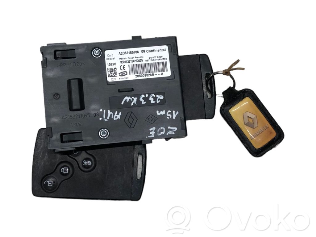Renault Zoe Ignition key card reader 