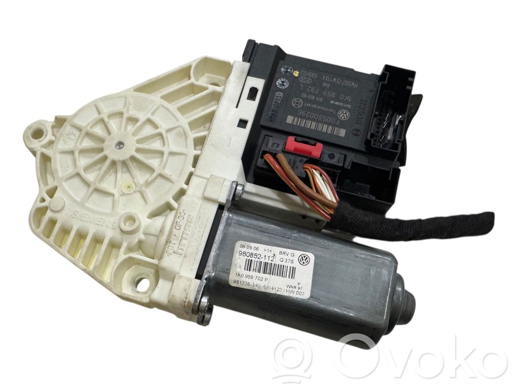 Volkswagen PASSAT B6 Silnik regulatora szyby drzwi przednich 