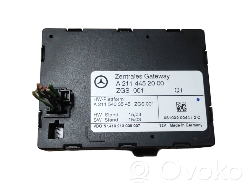 Mercedes-Benz E W211 Gateway control module 
