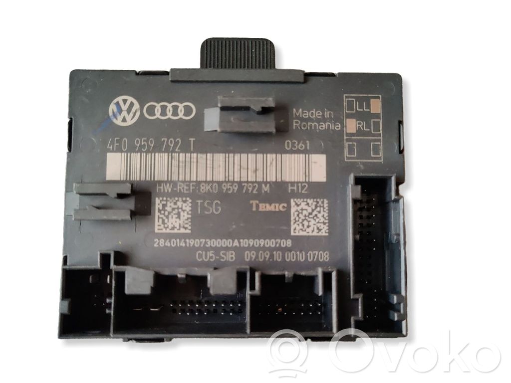 Audi A6 S6 C6 4F Door control unit/module 
