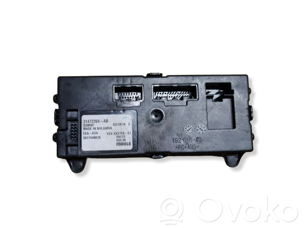 Volvo XC60 Climate control unit 
