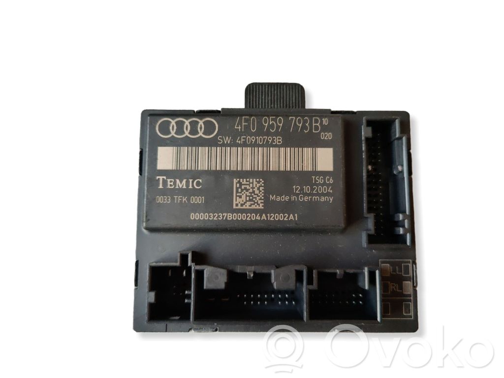 Audi A6 S6 C6 4F Unidad de control/módulo de la puerta 