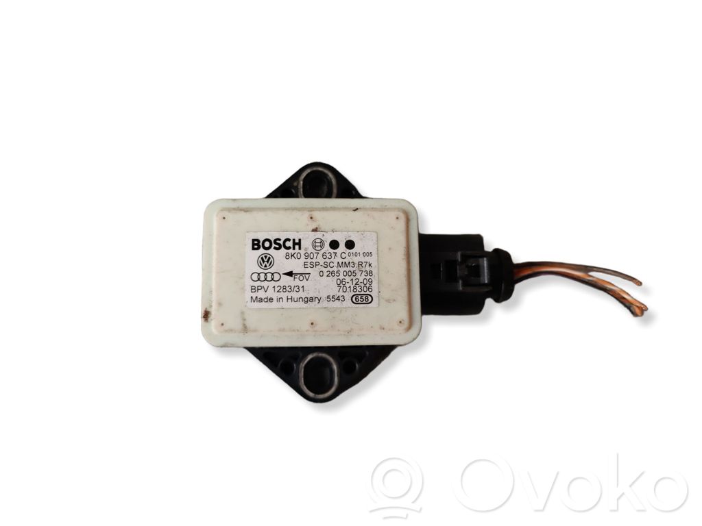 Audi A4 S4 B8 8K Sensor ESP de aceleración de frecuencia del intermitente 