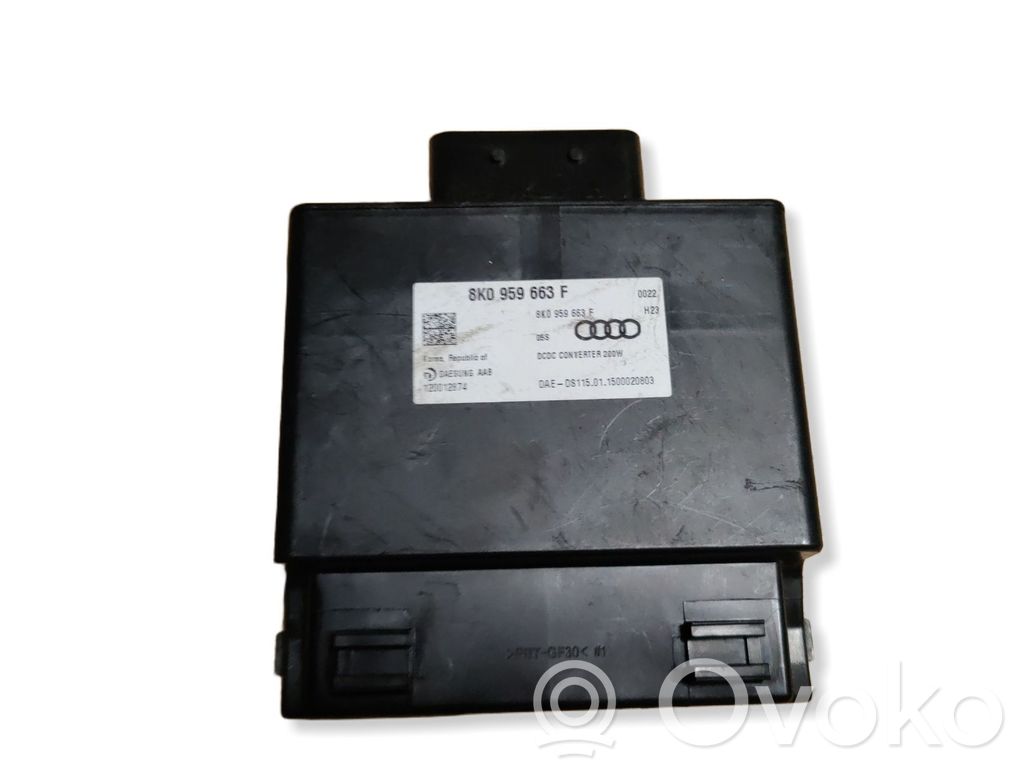 Audi A4 S4 B8 8K Voltage converter/converter module 