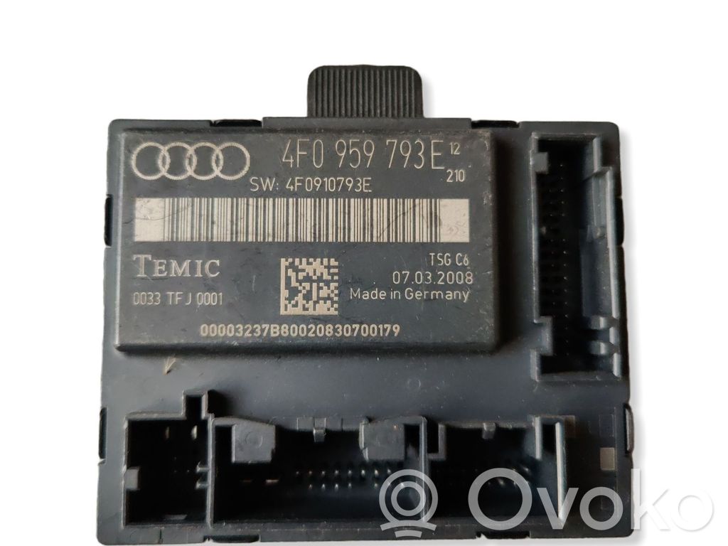 Audi A6 S6 C6 4F Door control unit/module 