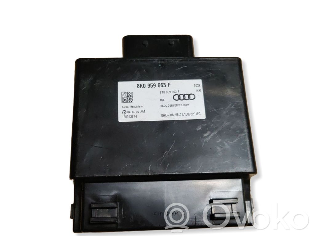 Audi A4 S4 B8 8K Voltage converter/converter module 
