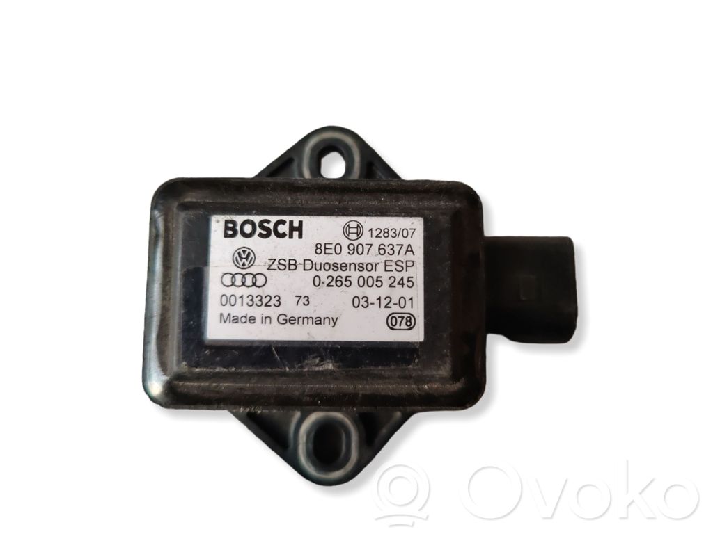 Audi A4 S4 B7 8E 8H ESP acceleration yaw rate sensor 