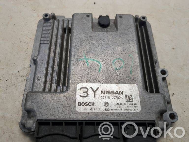 Nissan Qashqai Engine control unit/module 