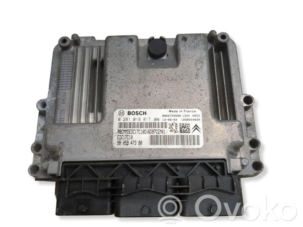 Citroen C4 II Picasso Engine control unit/module 