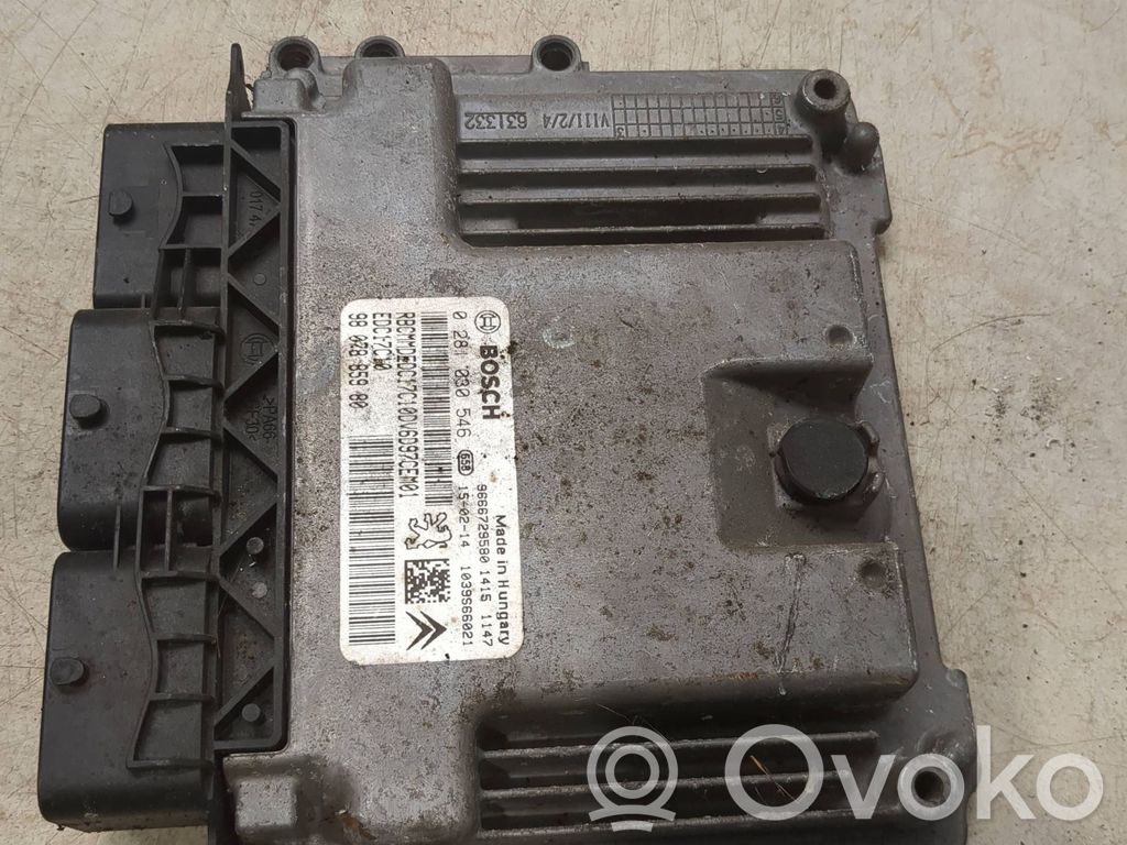 Engine control unit/module   9666729580,0281030546,9807885980