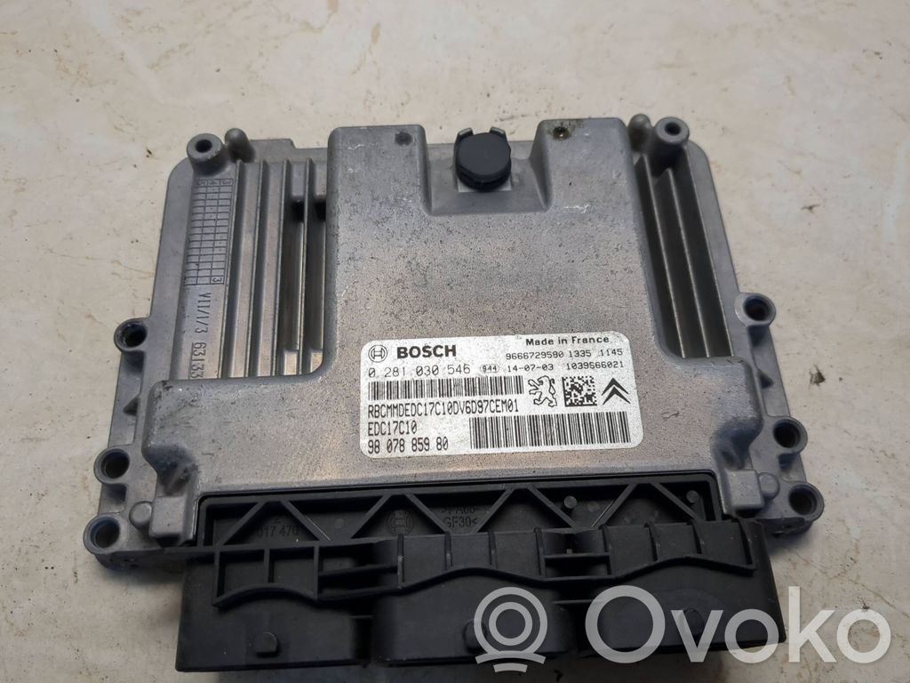 Citroen C4 II Picasso Engine control unit/module 