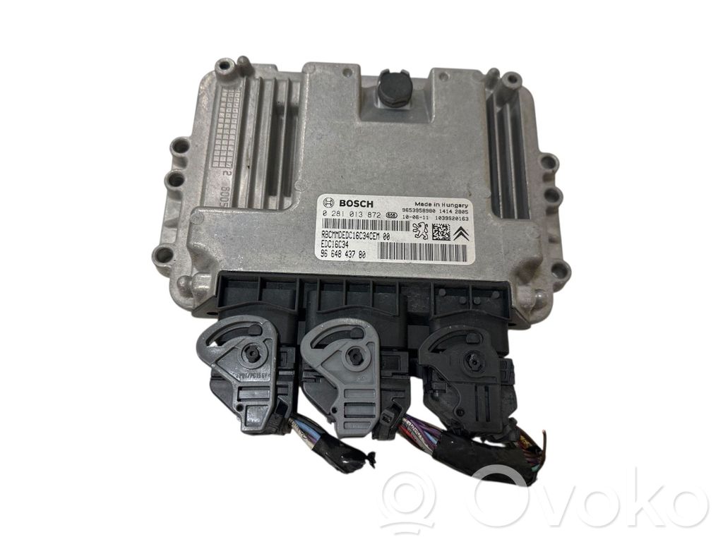 Engine control unit/module   9653958980,0281013872,9664843780