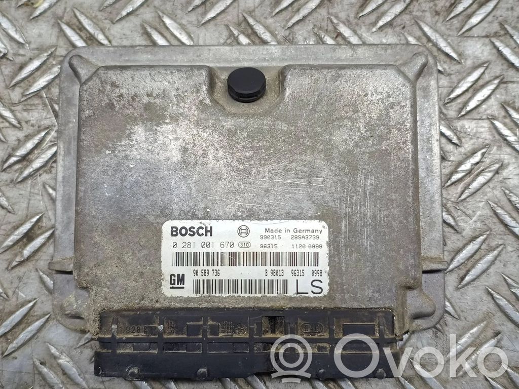 Opel Astra G Engine control unit/module 