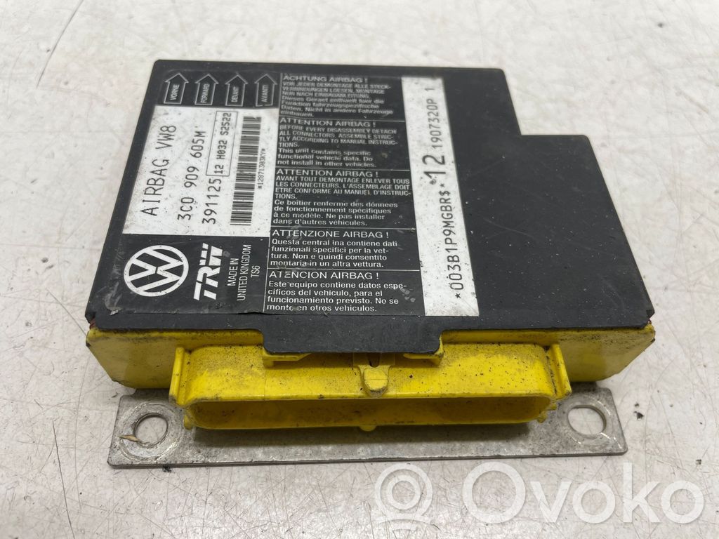 Volkswagen PASSAT B6 Airbag control unit/module 