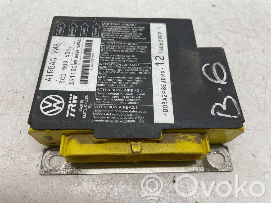 Volkswagen PASSAT B6 Airbag control unit/module 