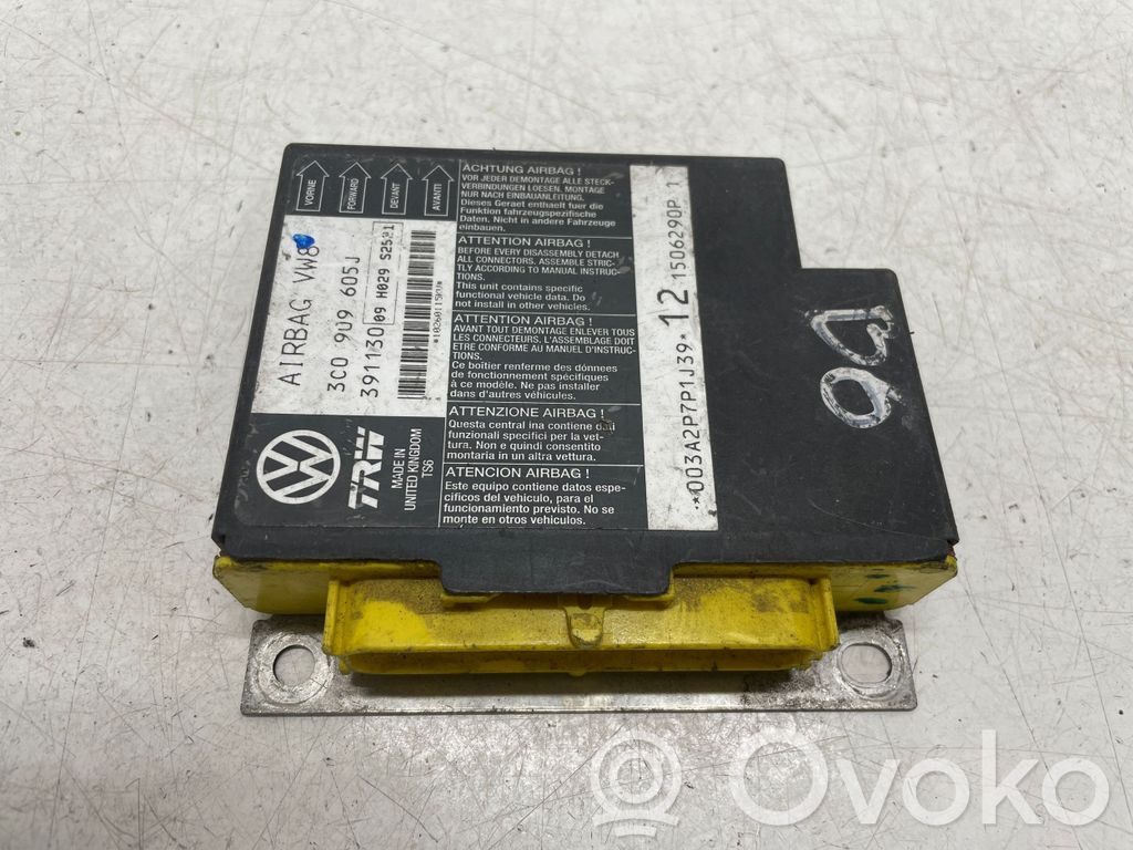 Volkswagen PASSAT B6 Airbag control unit/module 