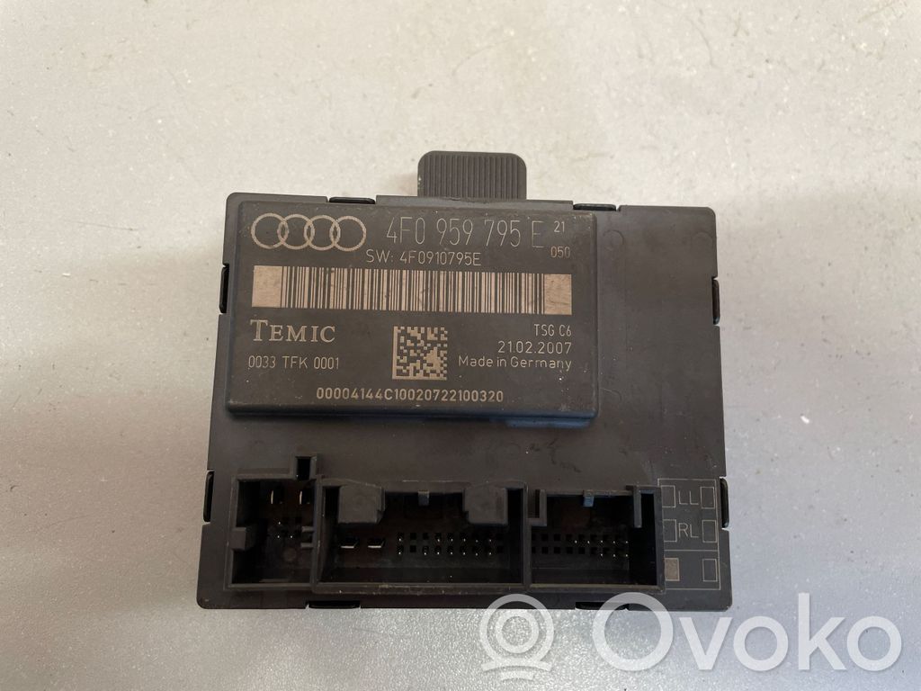 Audi A6 S6 C6 4F Door control unit/module 