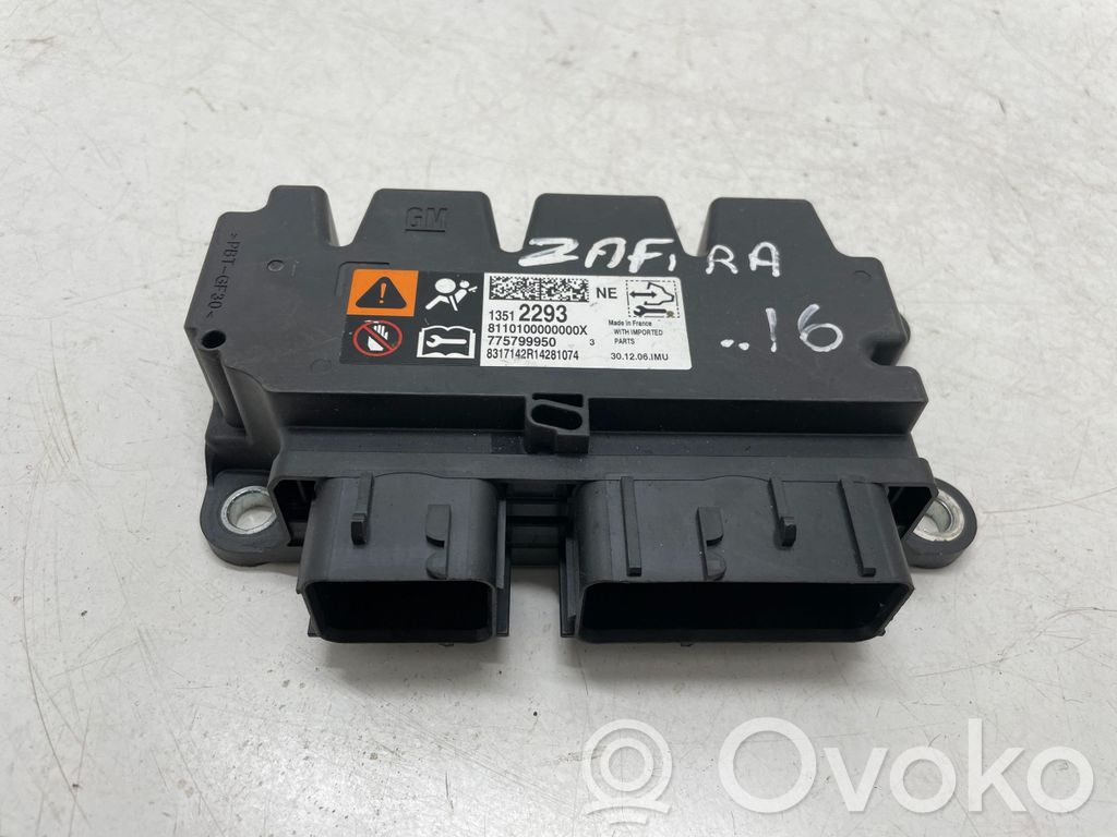 Opel Zafira C Unidad de control/módulo del Airbag 