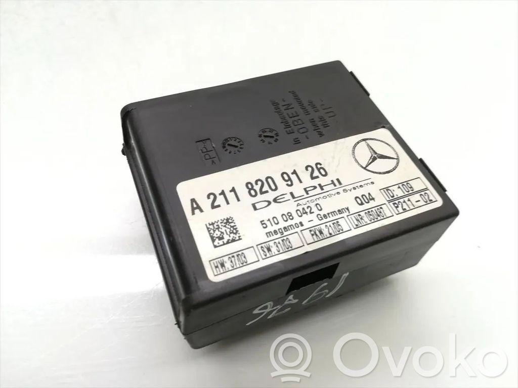Mercedes-Benz C W203 Centralina/modulo allarme 