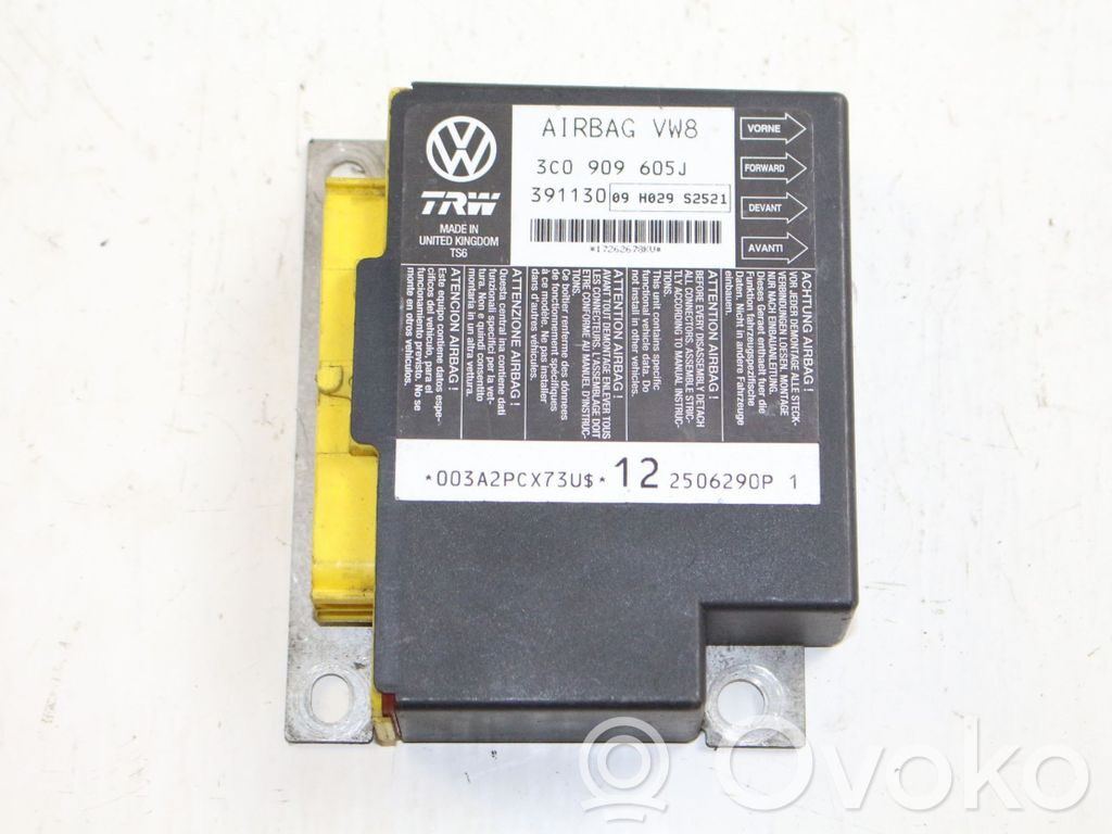 Volkswagen PASSAT B6 Airbag control unit/module 