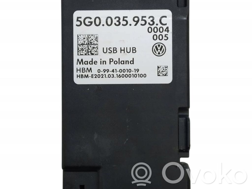 Volkswagen Touran III Citu veidu vadības bloki / moduļi 