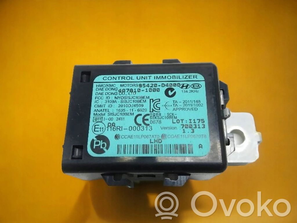 KIA Optima Immobilizer control unit/module 