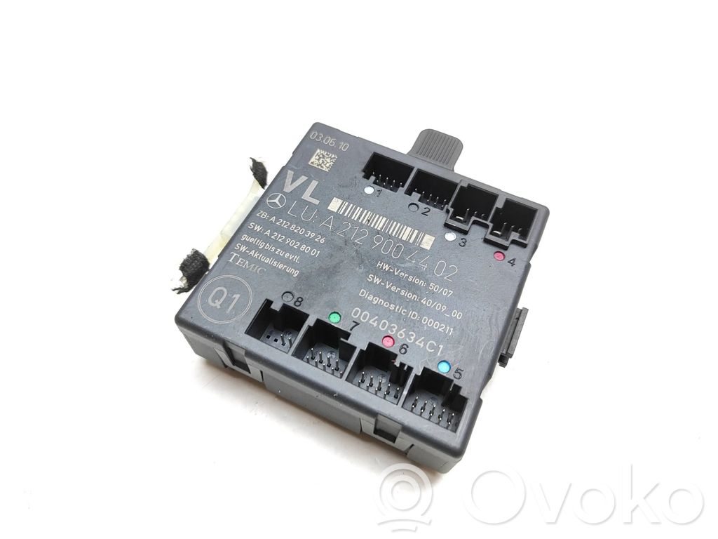 Mercedes-Benz E W212 Door control unit/module 