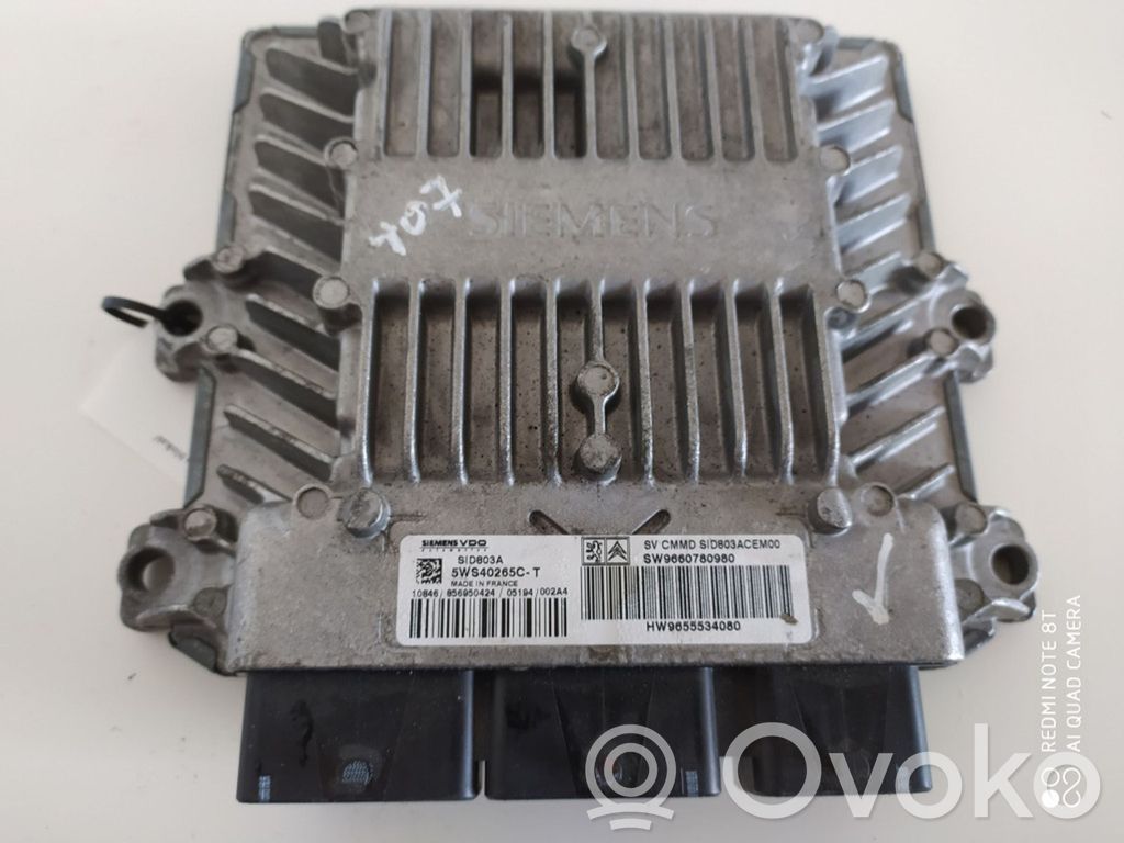 Peugeot 407 Engine control unit/module 