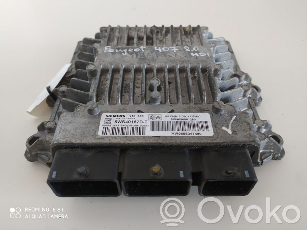 Peugeot 407 Engine control unit/module 