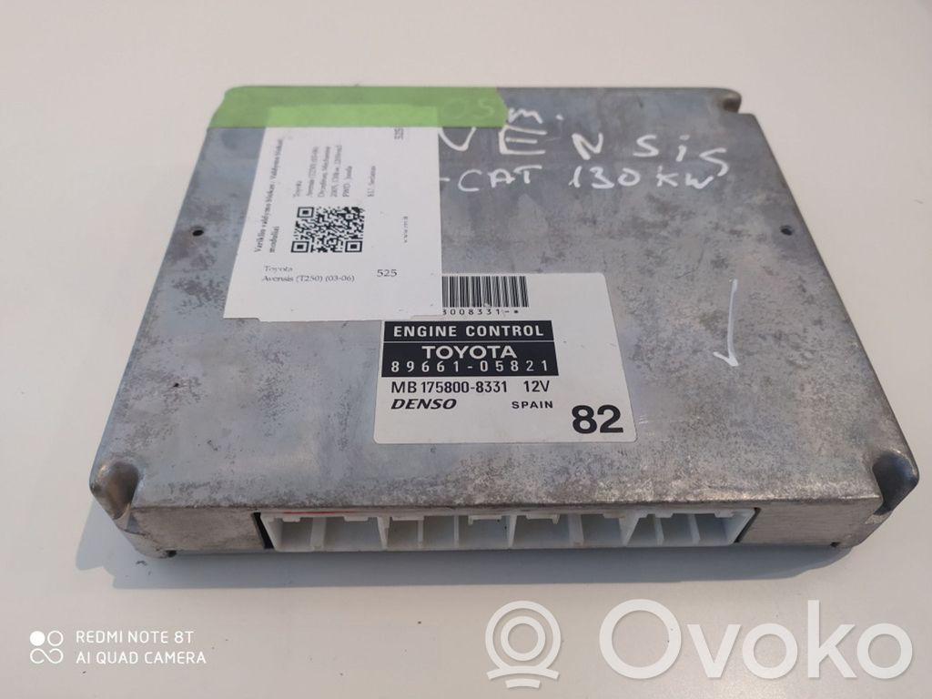 Toyota Avensis T250 Unidad de control/módulo del motor