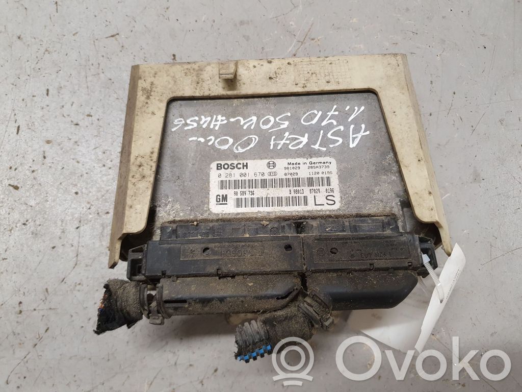 Opel Astra G Engine control unit/module 