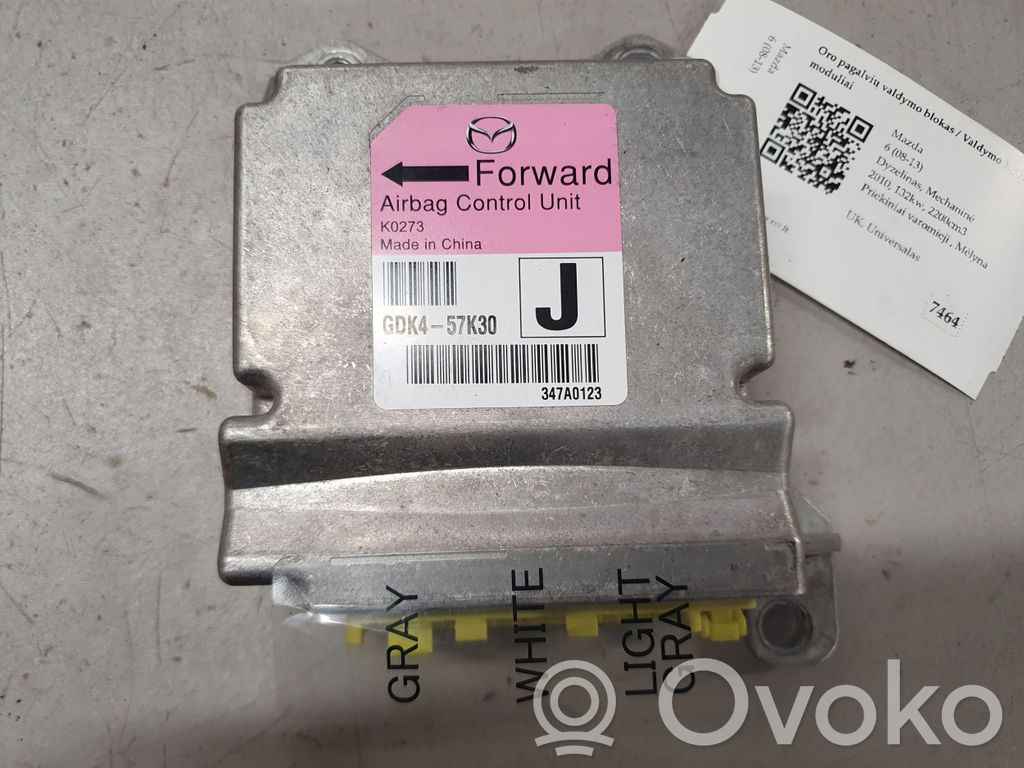 Mazda 6 Airbag control unit/module 