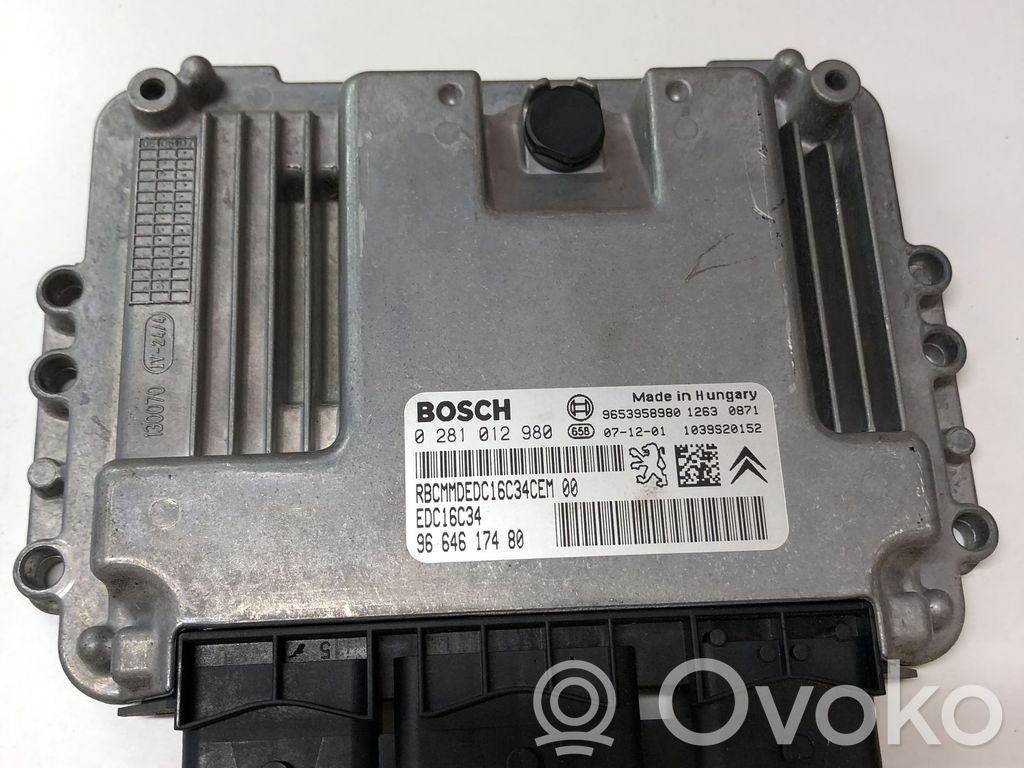 Citroen C4 I Picasso Variklio valdymo blokas 