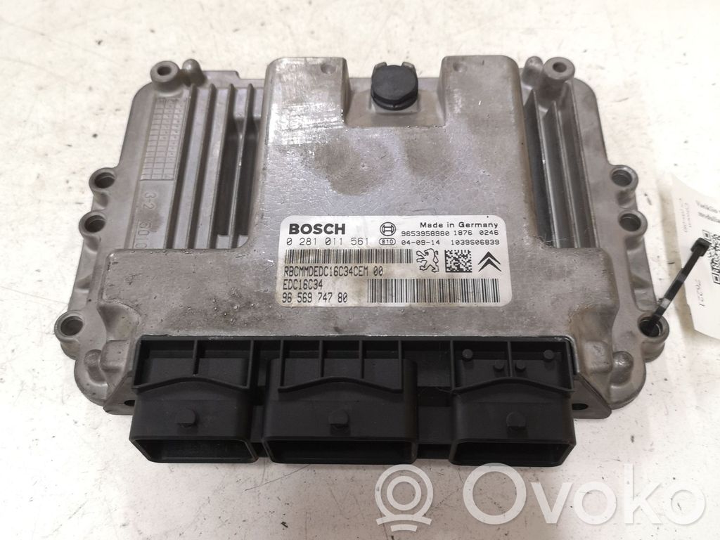 Engine control unit/module   9656974780,EDC16C34,0281011561