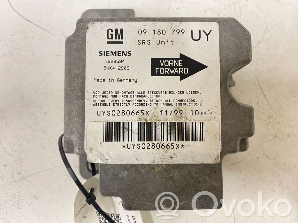 Opel Astra G Airbag control unit/module 