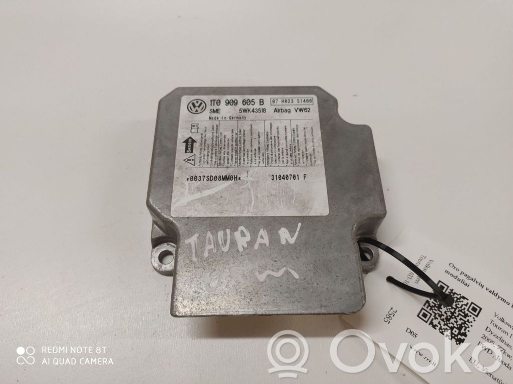 Volkswagen Touran I Sterownik / Moduł Airbag 