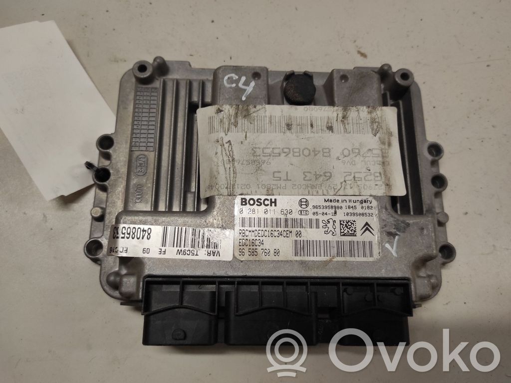 Citroen C4 I Engine control unit/module 