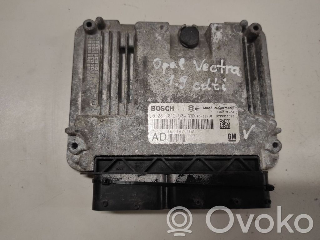 Opel Vectra C Engine control unit/module 