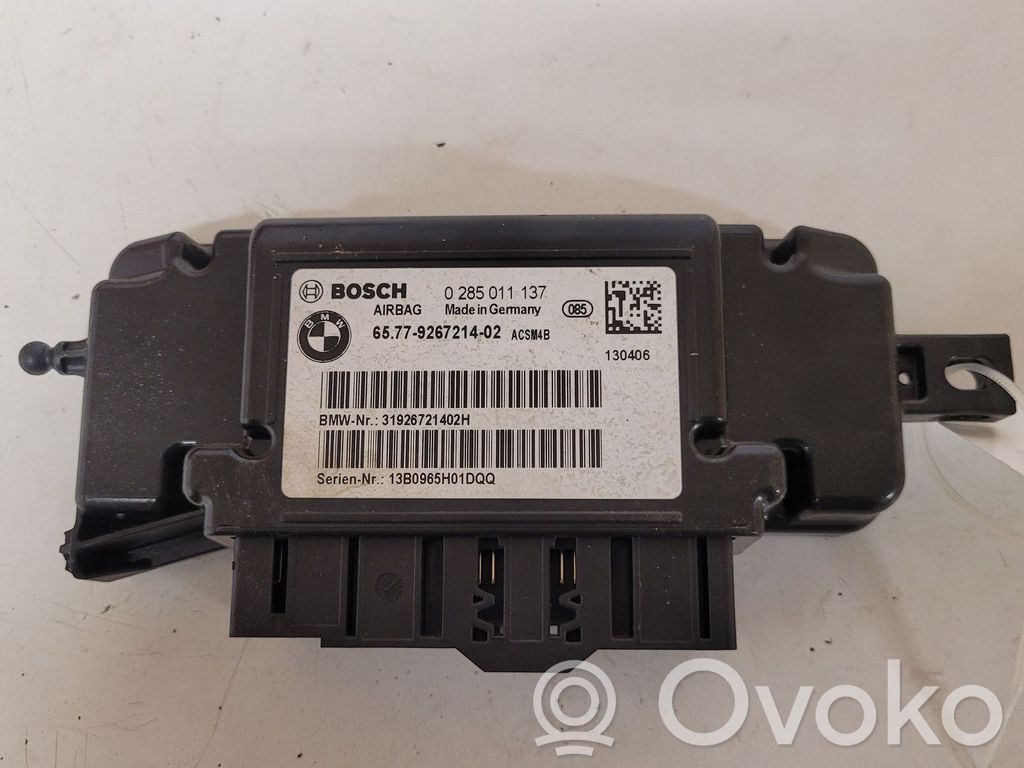 BMW 3 F30 F35 F31 Airbag control unit/module 