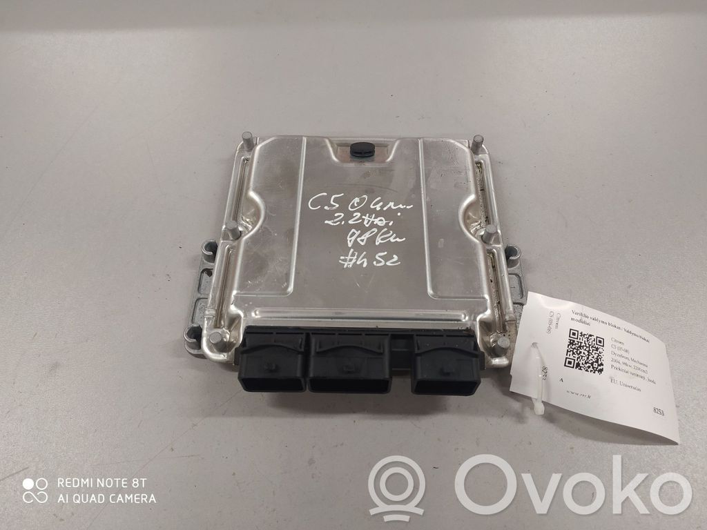 Engine control unit/module   0281011394,9652184480