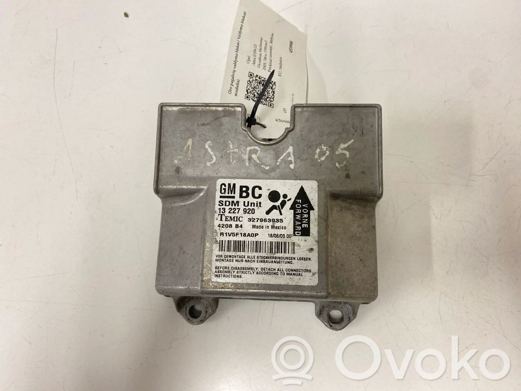 Opel Astra H Airbag control unit/module 