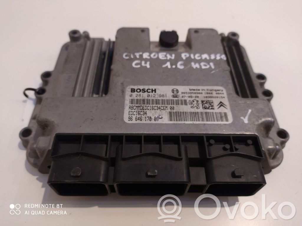 Citroen C4 I Engine control unit/module 