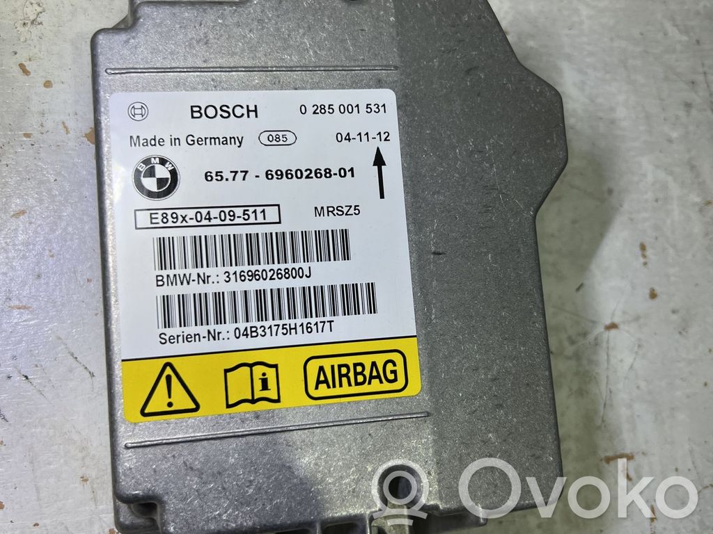BMW 1 E81 E87 Module de contrôle airbag 