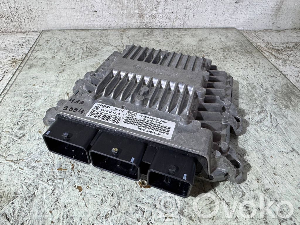 Engine control unit/module   5WS40167FT,9655041480,9656412980