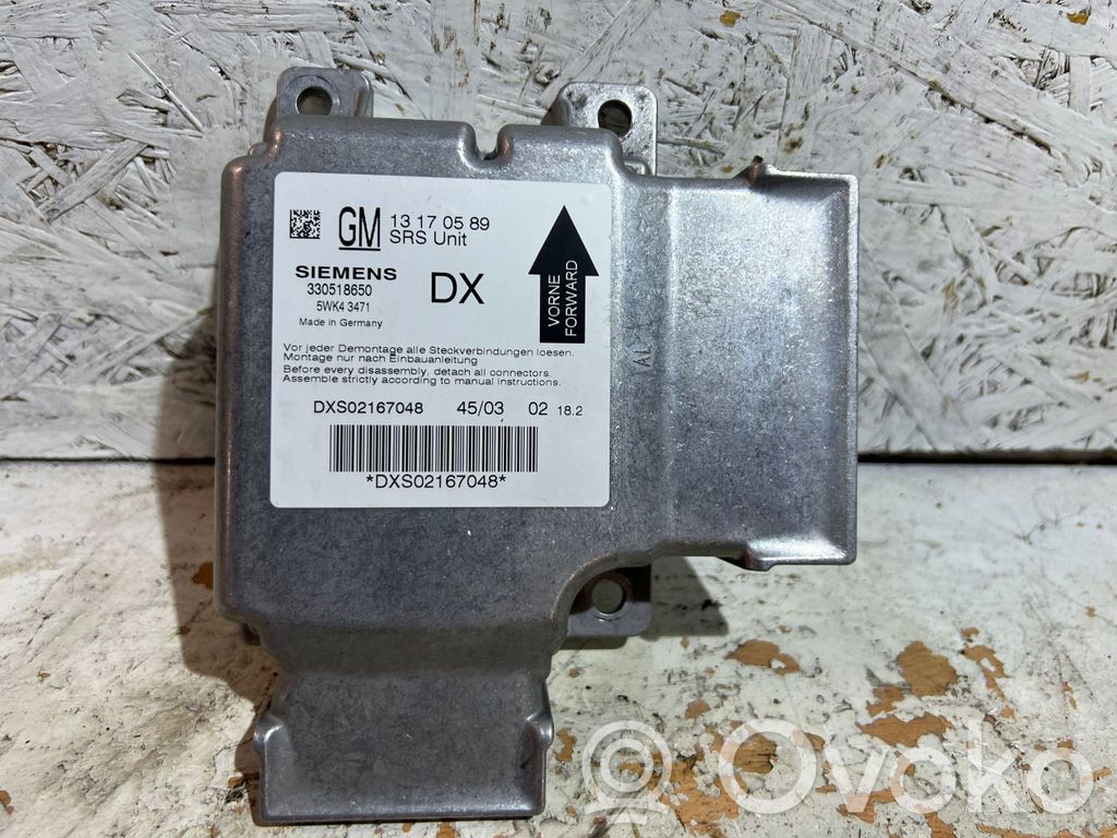 Opel Signum Airbag control unit/module 