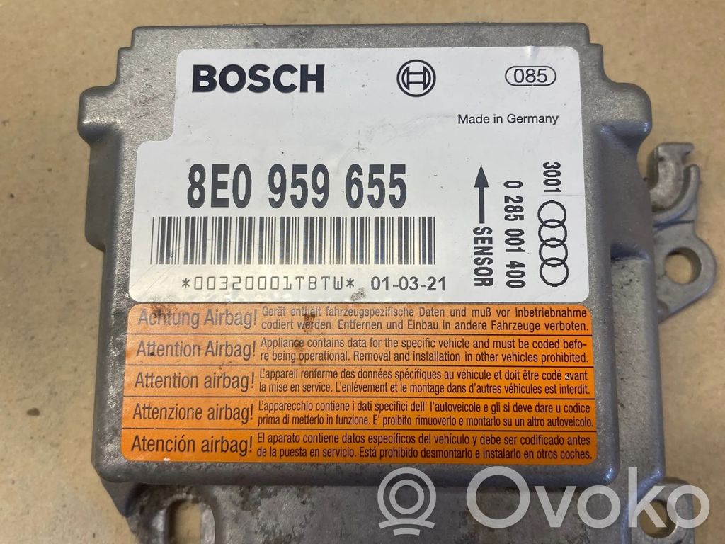 Audi A4 S4 B6 8E 8H Airbag control unit/module 