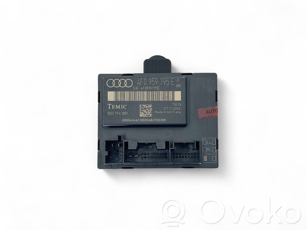 Audi A6 S6 C6 4F Door control unit/module 
