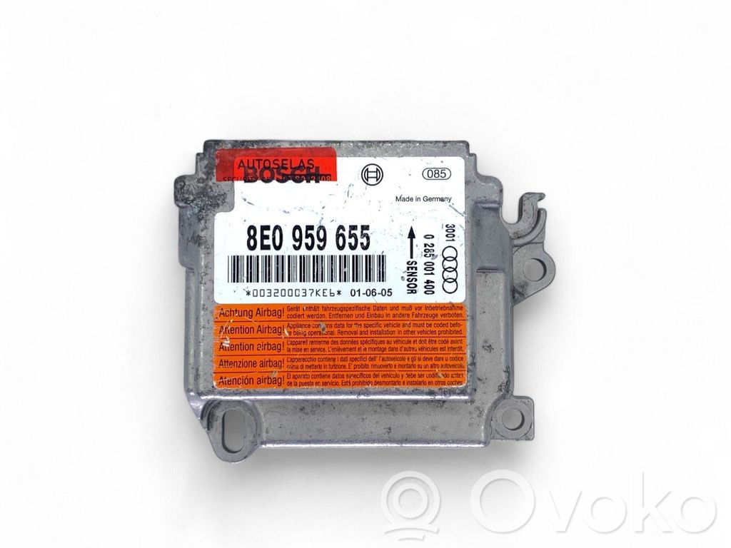 Audi A4 S4 B6 8E 8H Airbag control unit/module 