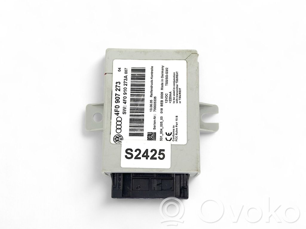 Audi A6 S6 C6 4F Tire pressure control unit 
